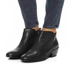 Sam Edelman Black Leather Petty Boot
